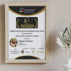 We are thrilled to be recognized by the Golden Aim Awards. This award for Most Iconic Architect is a testament to our team's hard work and our continuous pursuit of design excellence.