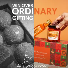 Win over ordinary gifting this Dussehra. Instead of sweets that disappear in a day, choose a gift of flavour and tradition that lingers in memories.