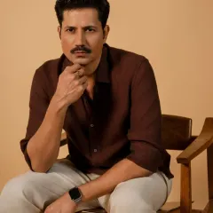This close-up headshot of Sumeet Vyas was about capturing intensity and character. The direct gaze and simple lighting are perfect for an actor's portfolio, showcasing his ability to convey emotion with just a look.