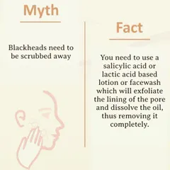 A common myth I hear is that you need to scrub blackheads away. In this post, I explain why that approach doesn't work and can even irritate your skin. I share the factual, science-backed method using gentle exfoliants like salicylic or lactic acid to dissolve oil and clear pores effectively for healthier skin.