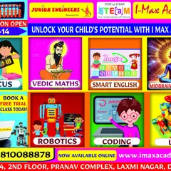 At our Laxmi Nagar center in Delhi, we provide focused training in Robotics, Abacus, and our Smart English program. These courses are designed to sharpen your child's math skills, technical abilities, and communication fluency.