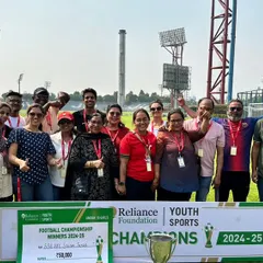 The proud parents and supporters of our U15 girls team cheering them on as they become champions at the Reliance Youth Sports tournament. Their support is invaluable.
