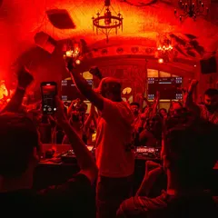 Another view of the absolute mayhem at Banger Indore. The unique architecture of the club combined with the intense red lighting and a crowd going wild makes for an unforgettable night.