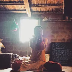 This is what my practice looks like most days. No fancy studio, no perfect lighting, just finding a space and sitting. Sometimes the only thing you can manage is to simply sit, and that is enough. I know I can't always work with my mind, but I can work with my body. This is the foundation of Hatha Yoga.