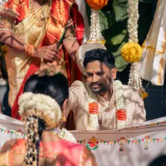 Capturing a poignant moment during a traditional wedding ritual. I pay close attention to the details of the ceremony to ensure every tradition is honored beautifully.