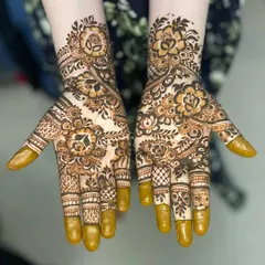 One of my favorite designs, this one uses negative space to highlight the floral and paisley patterns. The balance between filled and open areas gives it a really dynamic look.