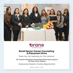 This image highlights a successful placement drive with Gia Marketing, where over 50 students gained real world industry exposure and expert career guidance. My goal is to create opportunities for every student.