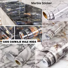 Transform your kitchen countertops or furniture instantly with my premium marble stickers. This collage shows how easy it is to get a stylish, waterproof marble look without the high cost.
