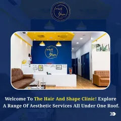 Welcome to The Hair and Shape Clinic. Our modern and comfortable reception area is designed to make you feel at ease from the moment you step inside. We offer a full range of aesthetic services under one roof.
