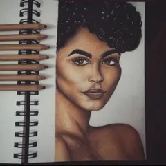 This is an example of a detailed pencil portrait sketch. Using various grades of colored pencils on paper, I focus on capturing delicate features and a lifelike expression. This classic style is perfect for a timeless and personal piece of art.