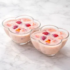 When strawberry season arrives, we get inspired. This is our Strawberry Basundi, a creative twist on a classic Indian dessert, blending traditional flavors with fresh fruit.