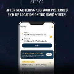Step 2: We provided clear instructions for users to add their preferred pickup location and set the concert venue as their drop-off point, simplifying the travel planning process within our partner's app.