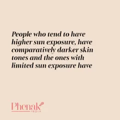 Sun exposure directly impacts your skin tone. People with higher sun exposure tend to produce more melanin, resulting in darker skin tones. This is your body's natural protective response to the sun's rays.