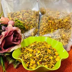 My Multigrain Diet Mix is a customer favorite. It's a power-packed blend of roasted oats, pumpkin seeds, chana, and melon seeds, lightly tossed in mild spices for a guilt-free munch.