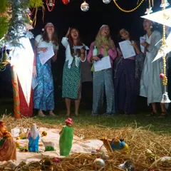 We celebrated the holiday season with a delicious Christmas Eve feast and caroling. Sharing these special moments together is what makes our ashram feel like a home away from home.