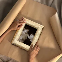 Packing up a piece of your childhood. This Rakhi, wrap up memories that matter. My gold crocodile-textured frame turns a simple photo into a luxurious gift for the sibling who has been there since day one.