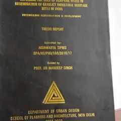 My PhD thesis on the role of adaptive reuse in regenerating derelict industrial heritage sites. After more than 20 years, I am proud to have academically solidified the ideas I first explored as a student, proving that heritage conservation is a vital part of mainstream architecture.