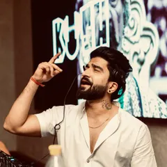 Charged up and ready to go. A moment from my set at Epitome Mumbai, feeling the music and getting ready to drop the next beat.