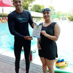 Another student leveling up in their aquatic journey. We are proud of the progress and commitment shown by every swimmer who trains with us. Here's to many more laps and achievements.