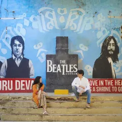 A unique pre-wedding shoot at the Beatles Ashram in Rishikesh. We love finding creative locations that tell a story about you as a couple.