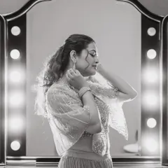 A beautiful black-and-white version of the getting-ready shot, highlighting the texture and light.