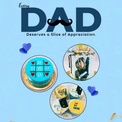 Every Dad deserves a slice of appreciation. Our Father's Day collection includes a variety of cakes and cupcakes designed to celebrate the main man in your life.
