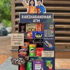 For the brother who is your personal ATM for love and treats. My fun and quirky "Rakshabandhan ATM" hamper is filled with snacks and goodies, a playful gift that is sure to make him smile.