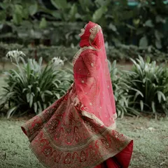 The perfect twirl. Capturing the movement and flow of a bride's lehenga is a great way to show the energy and happiness of the day.