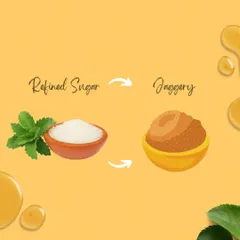 You won't find any refined sugar in my kitchen. I use natural sweeteners like jaggery and dates to add a touch of sweetness to my desserts and shakes without the unhealthy side effects.