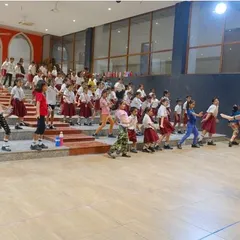 Another angle from a large school choreography session. I ensure my instructions are clear and energetic so that even the students in the back feel engaged and part of the action.