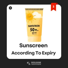 Sunscreen loses its effectiveness over time, so it's crucial to check the expiry date. Never use expired sunscreen, as it won't provide the protection you need.