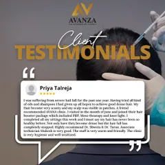 Priya came to us after a year of severe hair fall. Our hair booster package, which included PRP, Mesotherapy, and laser light, helped stop her hair fall and made her hair dense and healthy again.