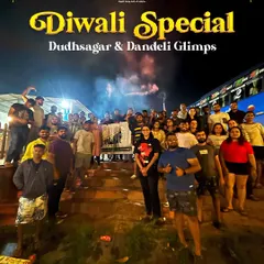 Our Diwali special trip to Dudhsagar and Dandeli. This graphic shows our group ready to celebrate the festival of lights with an adventure.