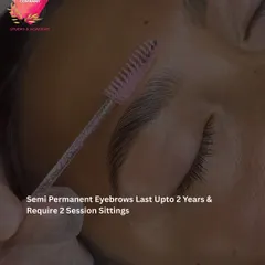 This is the result: a beautifully shaped and defined eyebrow, brushed into place. This semi-permanent solution requires just two sessions and the results can last for up to two years, giving you long-term, effortless beauty.
