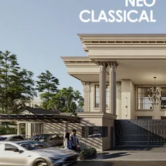 Defined by symmetry, grand columns, and refined detailing, this neoclassical residence balances heritage and modern comfort. The entrance makes a statement of permanence, poise, and prestige.
