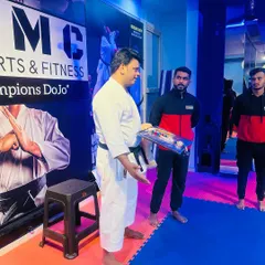 We were honored to host Sensei Mayur Bansode, President of MMAFI, at our dojo. Here he is being presented with a token of our appreciation after an insightful seminar on combat skills.