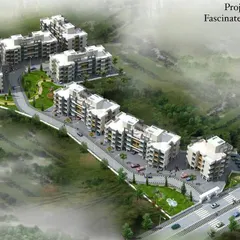 This aerial perspective shows the master plan for "Hari Om Nagar," a 2-acre residential complex in New Panvel comprising 364 apartments. The layout was designed to foster a sense of community while optimizing land use, demonstrating my experience in large-scale residential development.