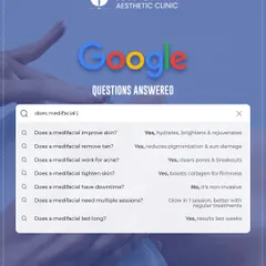 I've answered some of the most Googled questions about medifacials. Yes, they improve skin, remove tan, and work for acne. No, there is no downtime. You will see a glow in just one session, and the results can last for weeks.