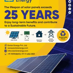 Our solar panel systems are built for the long haul, with a lifespan exceeding 25 years. This ensures you enjoy decades of free electricity, making it a smart and sustainable financial decision for your home.