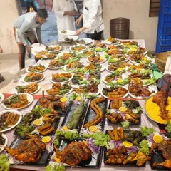 A feast for the eyes and the palate. This is a glimpse of the abundant starter platters I prepare for events, featuring a wide variety of Mughlai kebabs and grilled specialties to impress your guests.