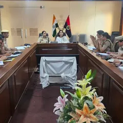 The setup for my training at the Commissioner of Police's office. Creating a formal yet open environment is key for effective learning and discussion among law enforcement officials.