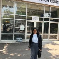 Outside the Punjab & Haryana High Court, another venue where I represent my clients. This photo is from my five-year litigation anniversary, a journey that has taken me to courts across the region.