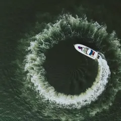This aerial drone shot captures a luxury yacht carving a perfect circle in the water. It’s a unique and cinematic perspective that I bring to destination pre-wedding shoots, adding a touch of adventure and grandeur.