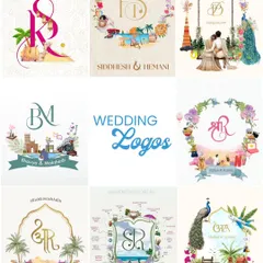 A custom wedding logo is a beautiful way to brand your celebration. It can be used across all your stationery and decor to create a cohesive and personalized look that is uniquely you. (Concept inspiration).