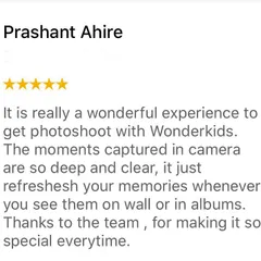 Thank you, Prashant. It's my goal to create deep and clear moments that refresh your memories every time you see them. I'm honored to have made your experience special.