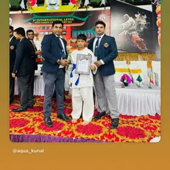 One of my students receiving his award at the 3rd International Level Open Karate Championship. Every certificate and trophy is earned through sweat and discipline.