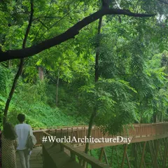 A view from the Malabar Hill Forest Trail, a project that champions citizen participation and the creation of accessible, shared green spaces in dense urban environments.