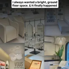 This is my dream salon, my happy place. It took courage and a lot of learning to build this space. My journey started with a dream and zero clients, and it has grown into a place filled with the love and trust of the community we have built together.