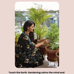 Gardening is a form of therapy. Touching the earth and tending to plants grounds your energy and has been shown to lower stress and lift your mood.