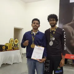 Another shot from the state level kickboxing championship in Mysore. It's a proud moment for me as a coach to see my students' hard work pay off with medals and certificates.